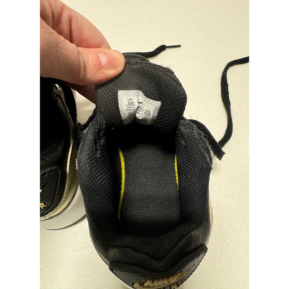 Toddler Nike Air Max 90 LTR sneakers size 11c black and gold - Picture 11 of 11